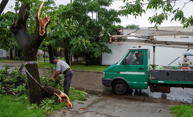 Tras El Temporal Los Trabajos No Cesan En Las Calles Del Distrito