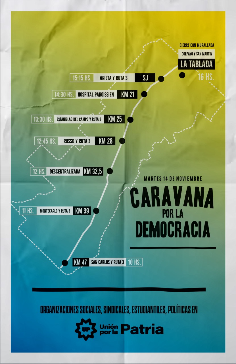 A d as del balotaje la Caravana por la Democracia recorri la