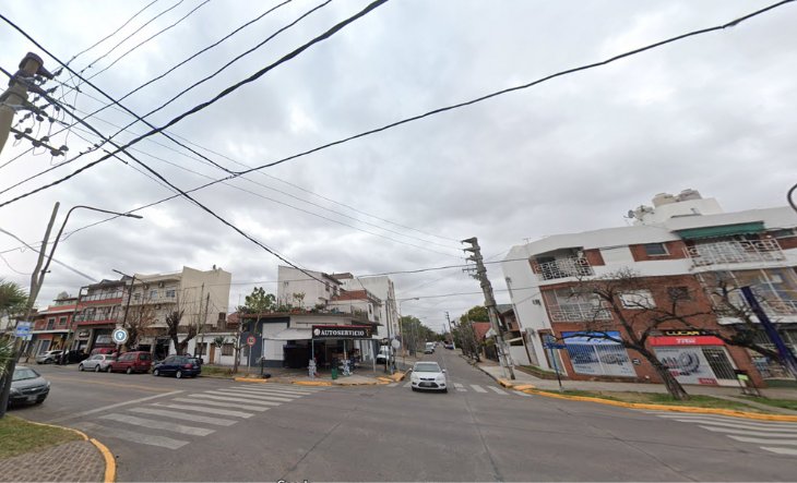 La intersección donde detuvieron al condenado por estafas.